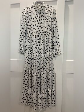 Black & White  Maxi Dress -